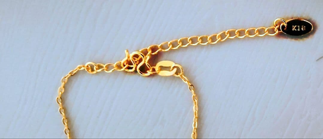 ゴールド k18金 ネックレス 大人気 40cm+5cmアジャスト k18刻印有