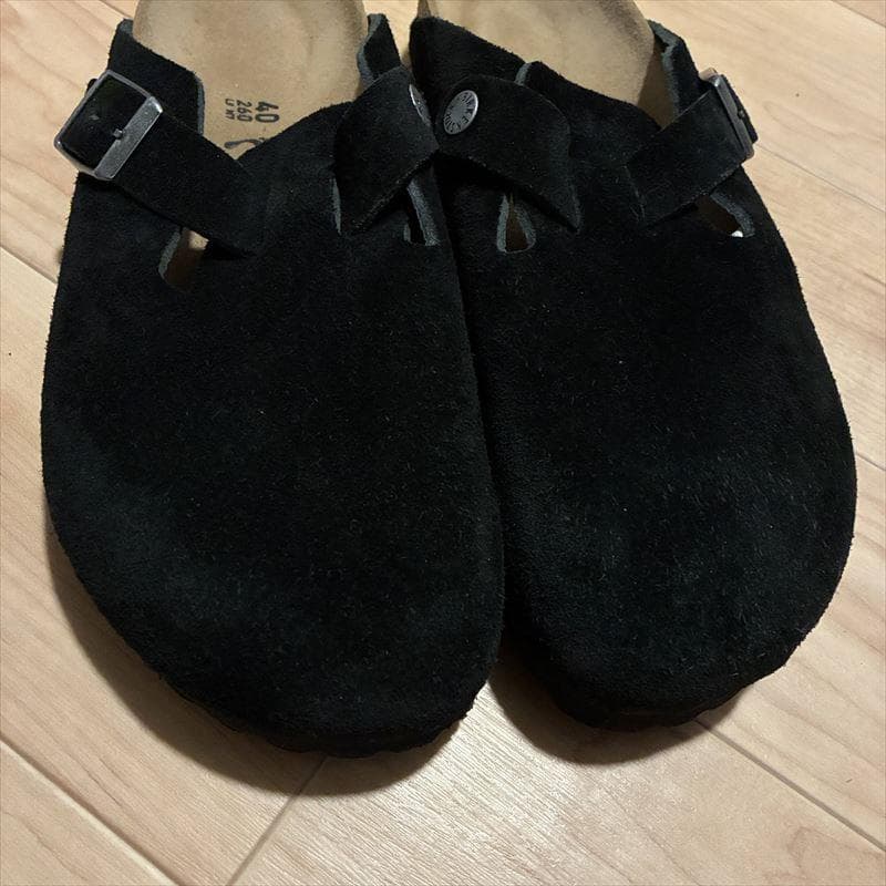 正規品 Birkenstock Boston 40 ブラック スエード 26