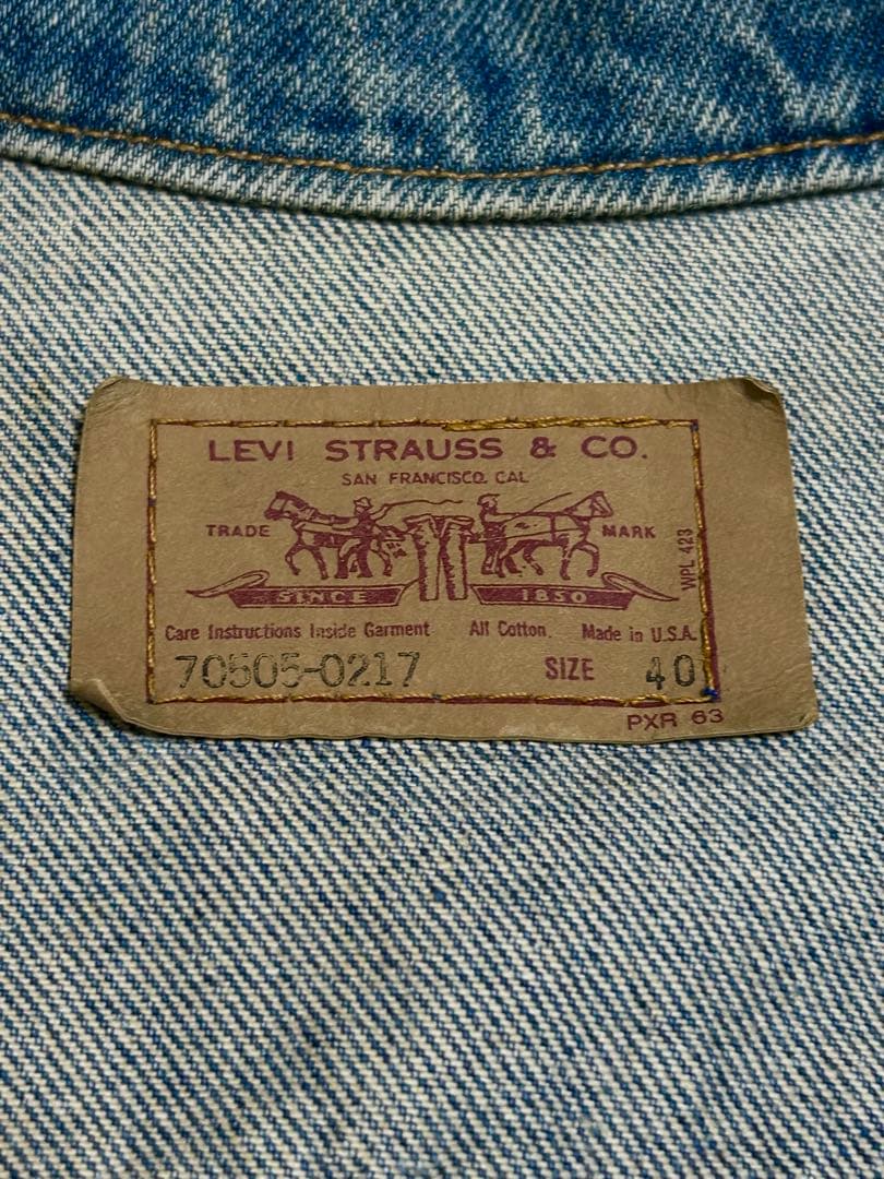 90s Levi's 70505 USA製 40 デニムジャケット 4th