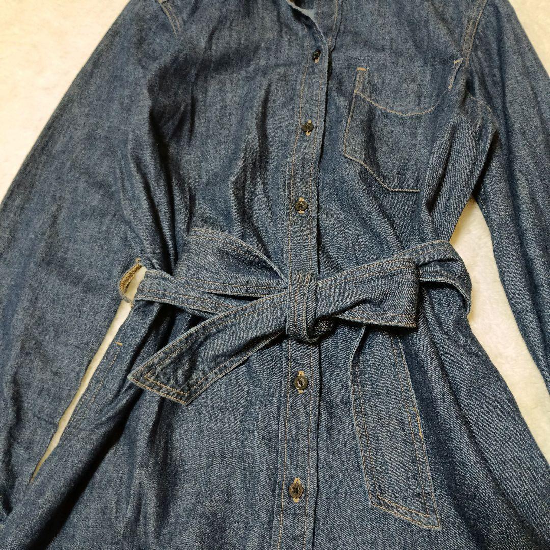 ラルフローレン　ロング　デニムワンピース　ベルト　長袖