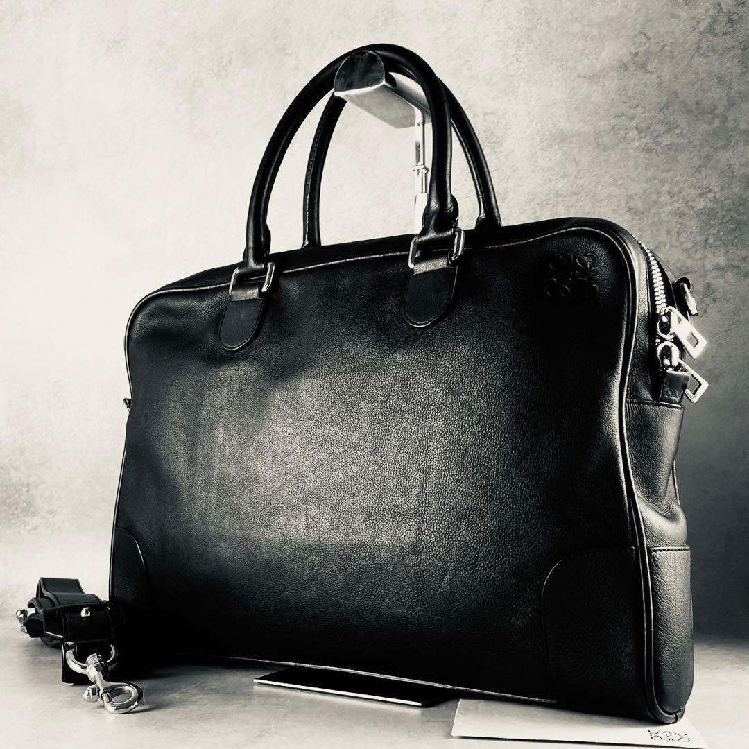 【美品】LOEWE ロエベ アマソナ ボストンバッグ ショルダーバッグ レザー