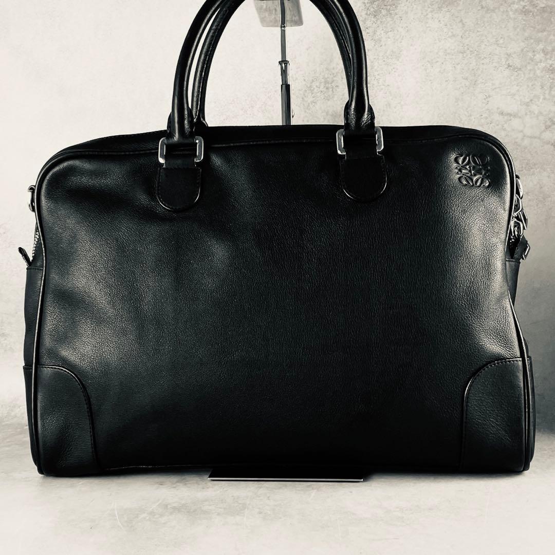 【美品】LOEWE ロエベ アマソナ ボストンバッグ ショルダーバッグ レザー