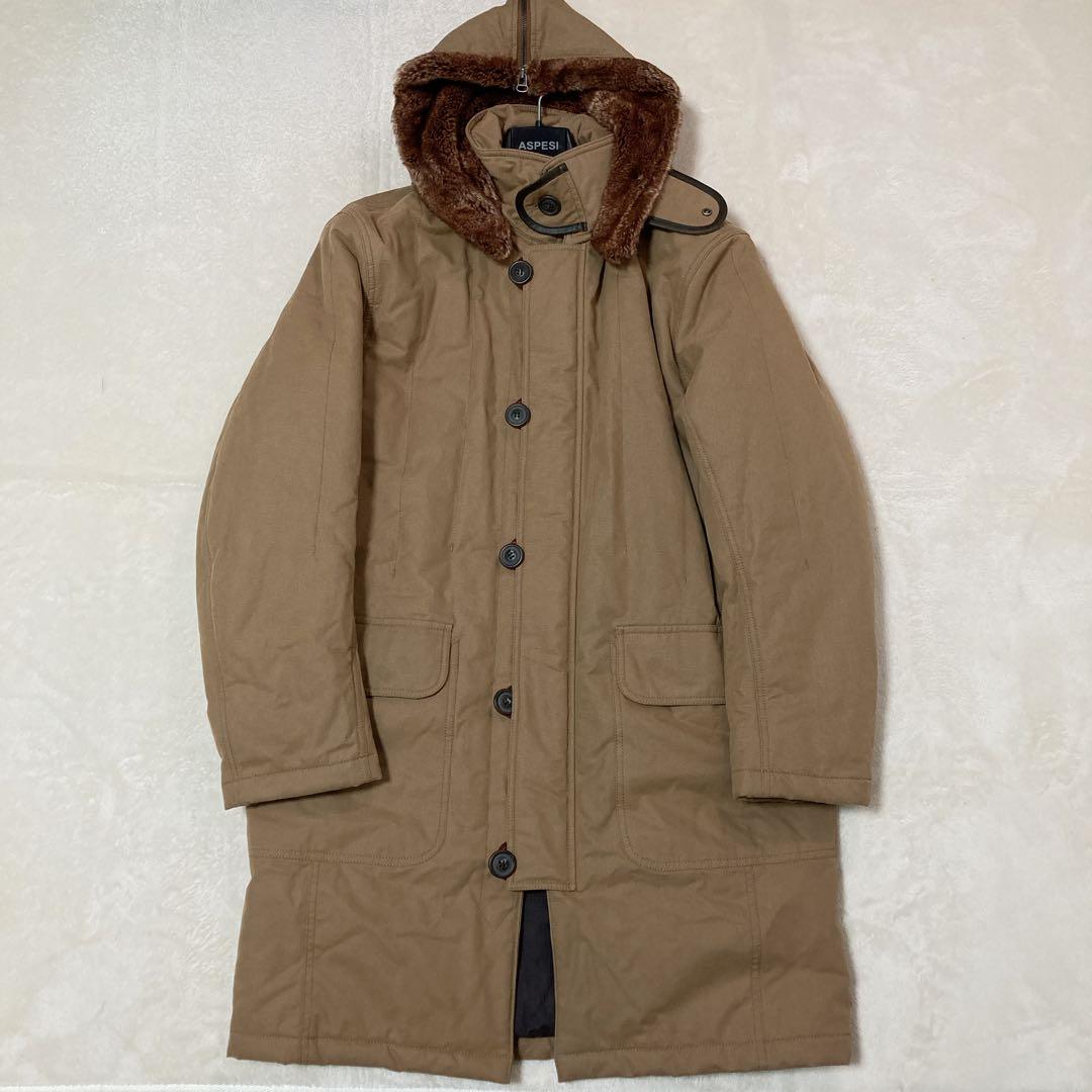 【美品】HUGO BOSS ヒューゴ ボス 裏ボア フード モッズコート 50