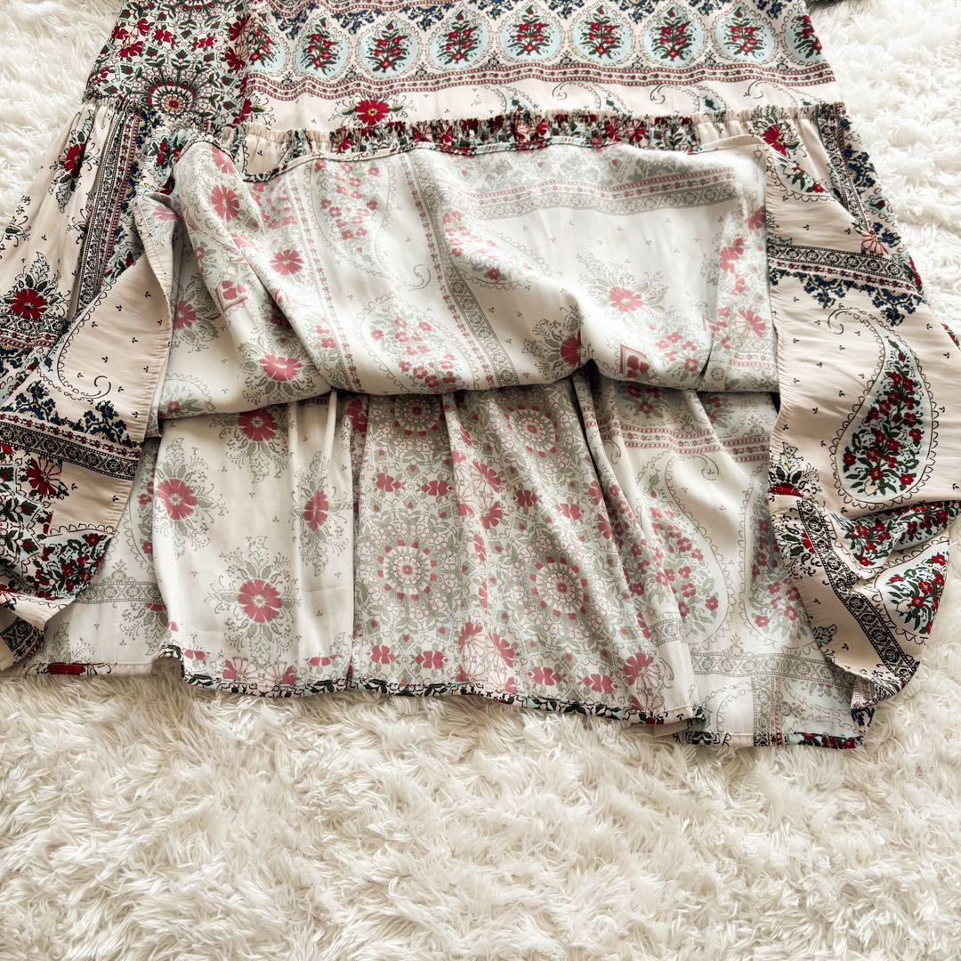 【専用】美品✨グレースコンチネンタル　フラワーペイズリープリントワンピース