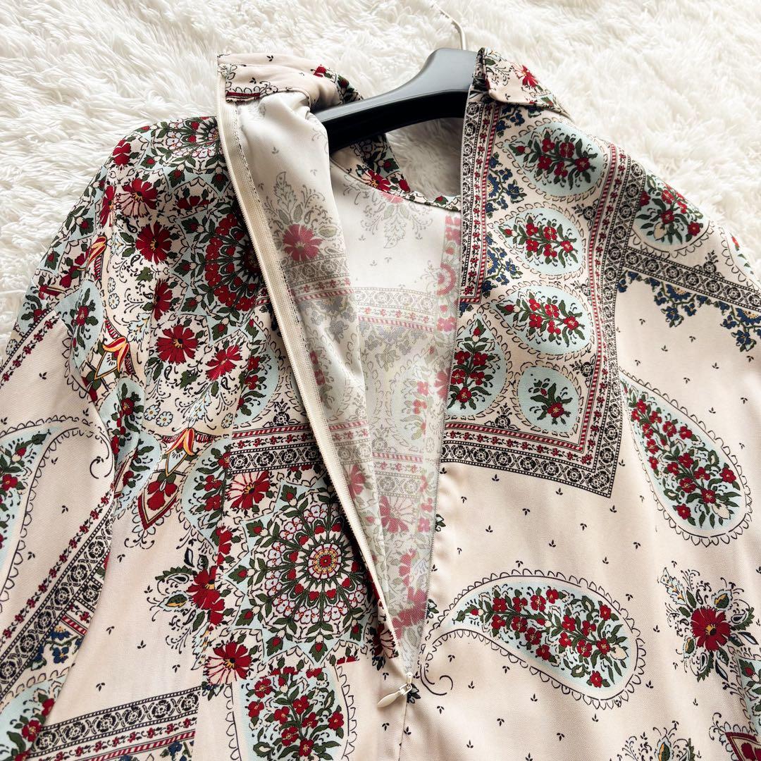 【専用】美品✨グレースコンチネンタル　フラワーペイズリープリントワンピース