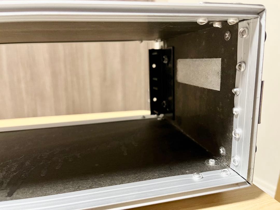 ラックケース 2U ショート・ハーフサイズ　ブルー・青色