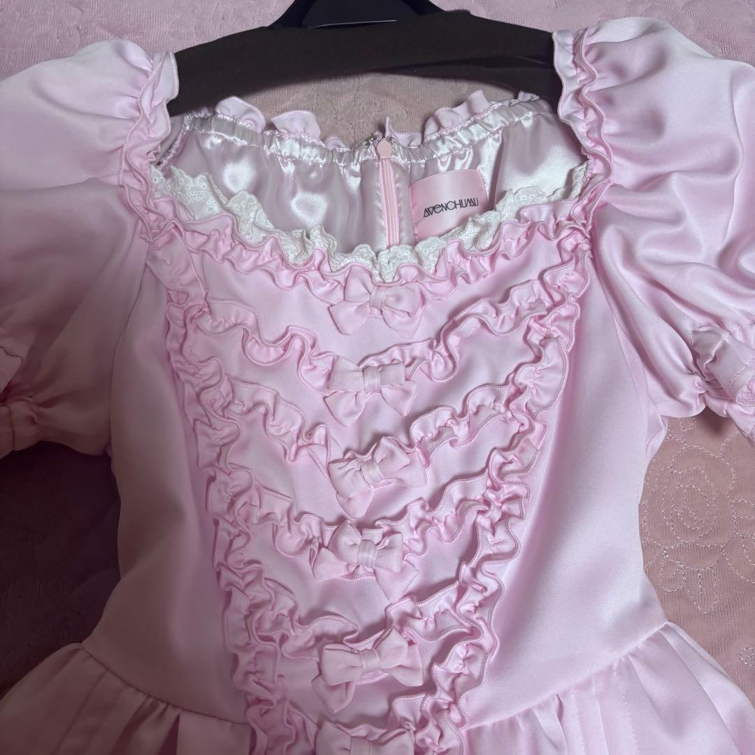 avenchumu ワンピース ドレス ピンク