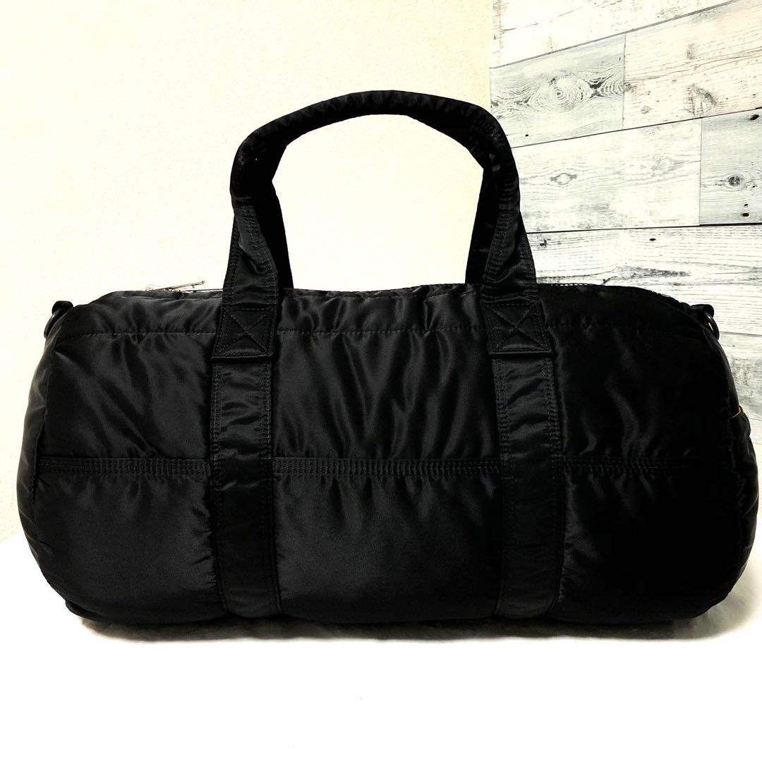 美品✨廃盤 ポーター タンカー ボストンバッグ ダッフル 2way ブラック