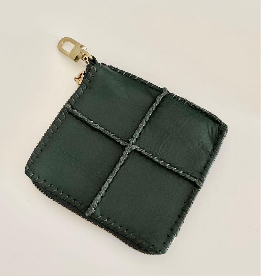 ジャマンピアッシュ ポーチ付きレザーショルダーバッグ