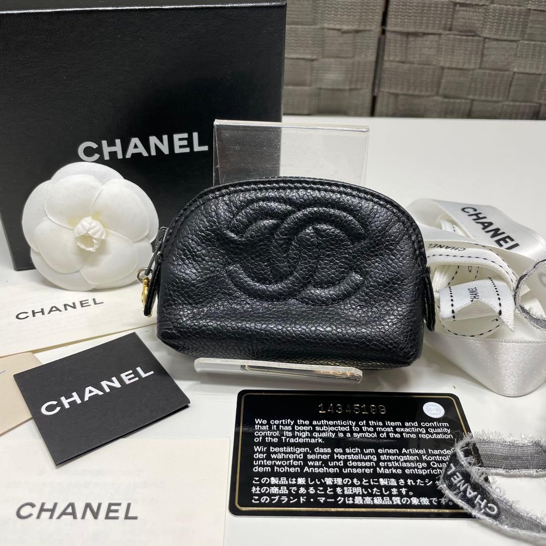 H*A様 CHANEL キャビアスキン　ブラック ケース