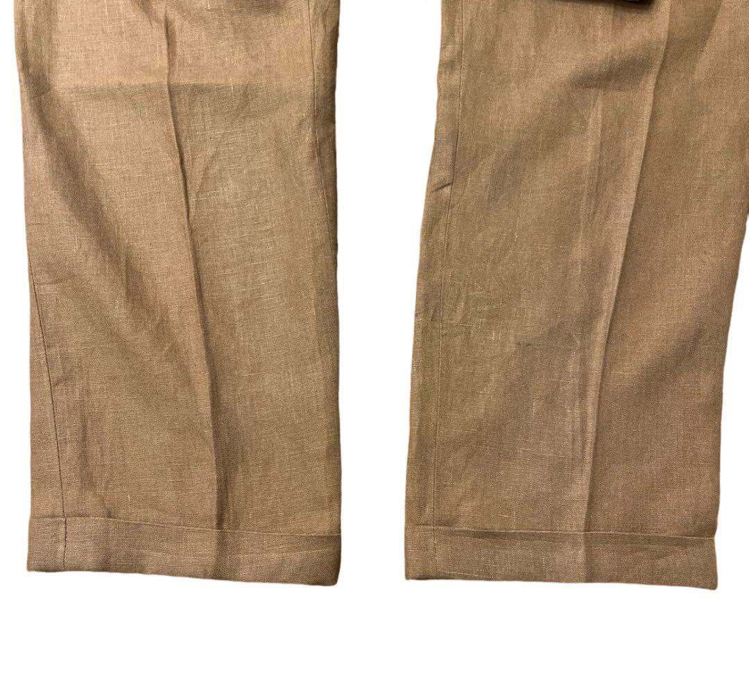 90s RALPH LAUREN ラルフローレン リネンパンツ スラックス