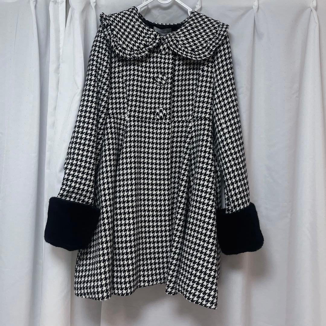 pium ピウム ビジューカラードーリーフレアコート