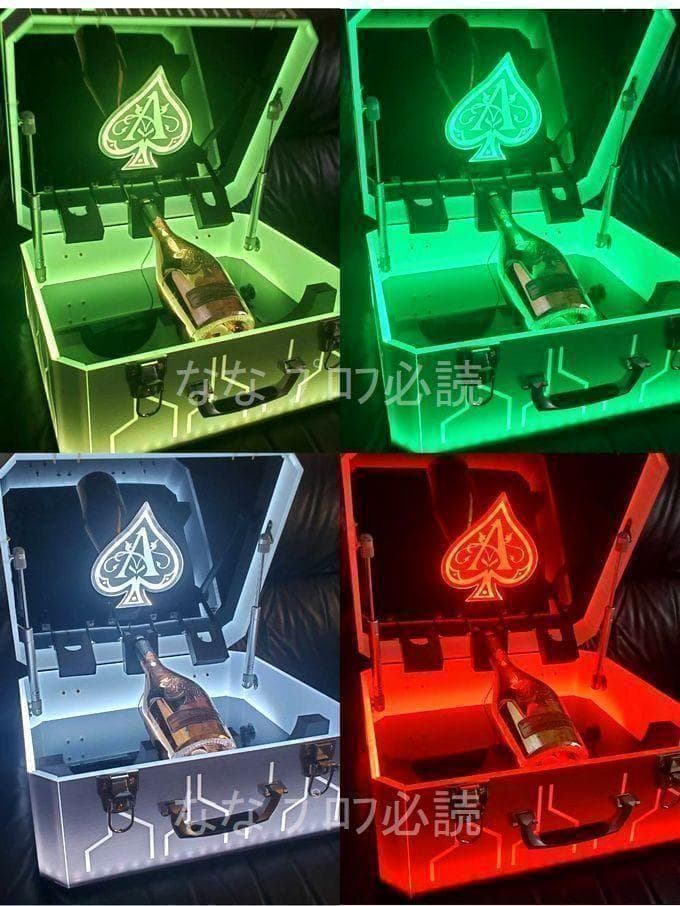 アルマンド ディスプレイ LED アタッシュ ケース ライト シャンパン .
