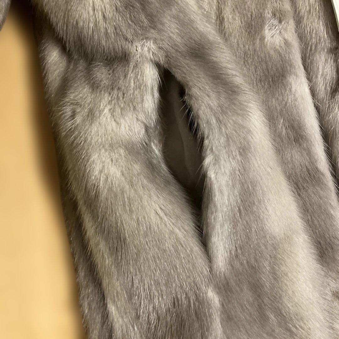 サファイアミンクハーフコート