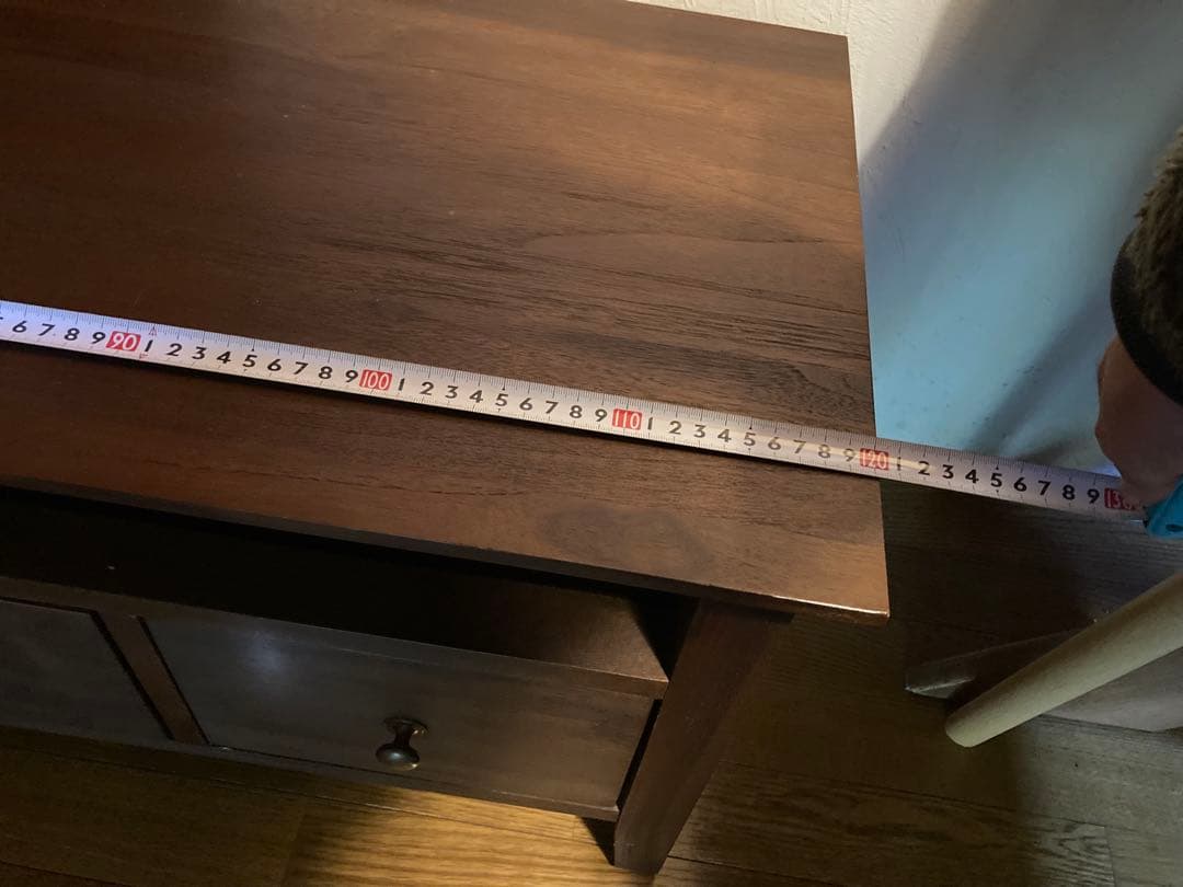 ダークブラウン 木製 テレビ台 引き出し