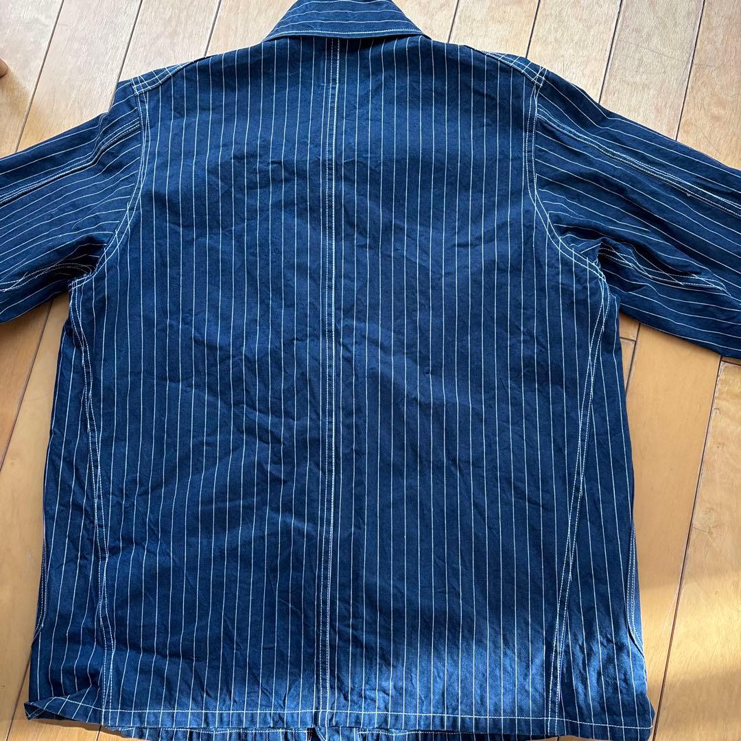 human made カバーオール　ストライプ