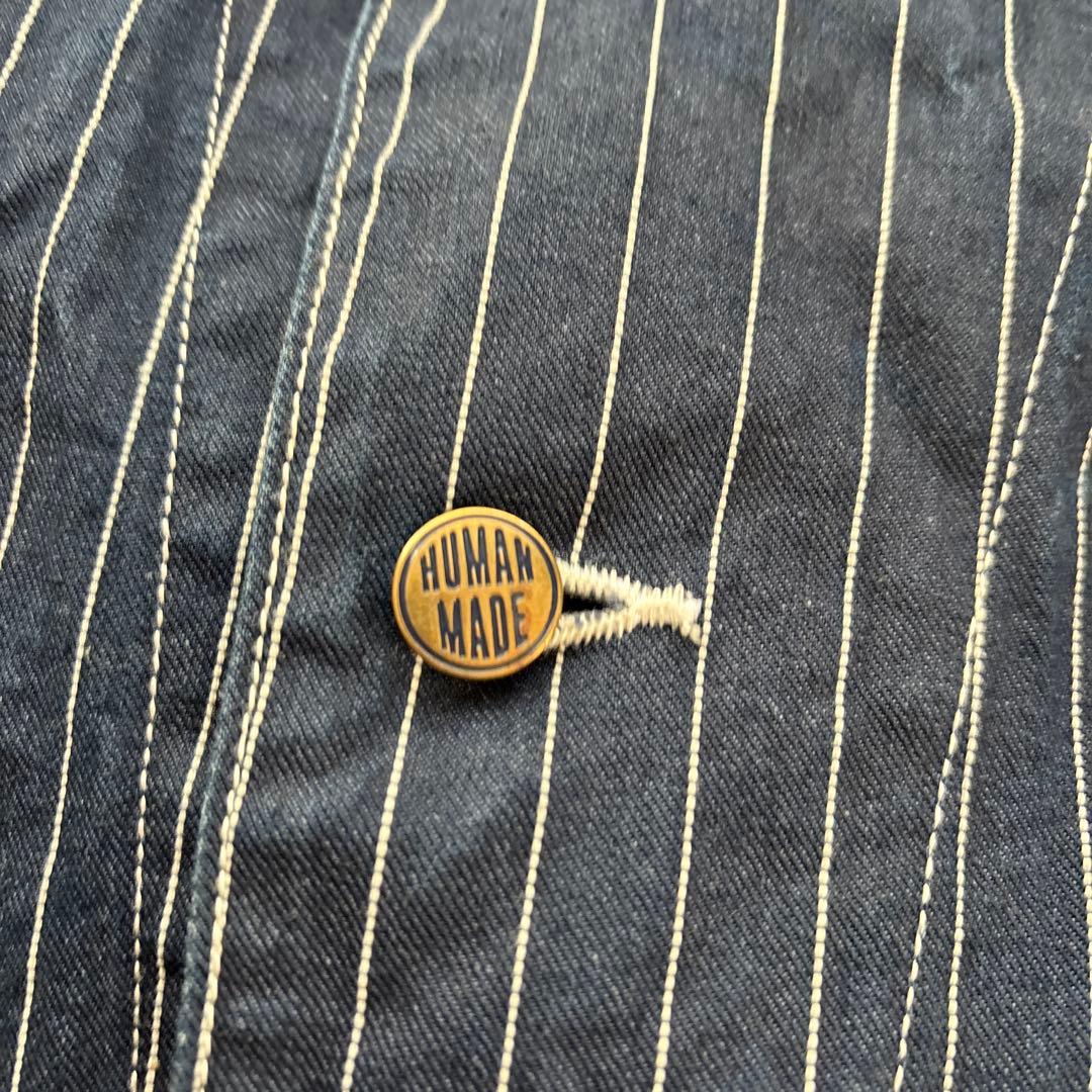 human made カバーオール　ストライプ