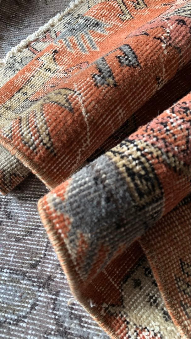 85.5×152 \"孔雀の行進\" ViNTAGE TURKiSHRUG