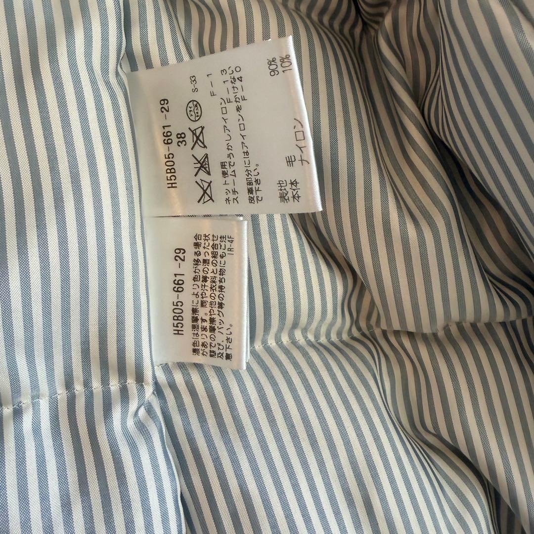 マッキントッシュフィロソフィー ウールコート ブラックM 38