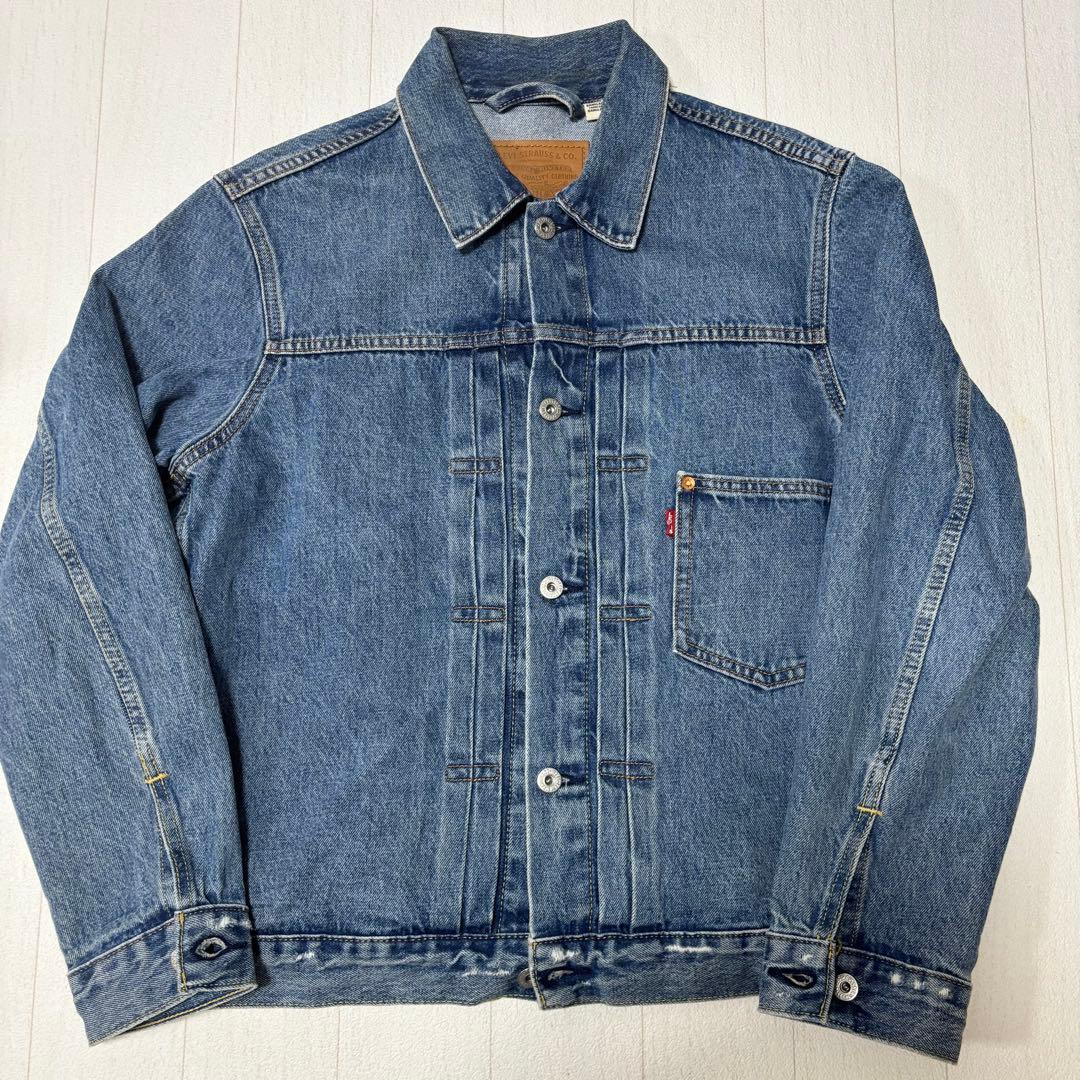 Levi'sリーバイス　デニムジャケット　ファーストタイプ　ダメージ加工　古着