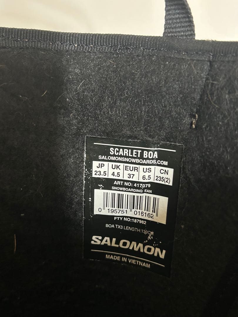 サロモン ブーツ スノーボード 23.5cm レディース キッズ 23-24