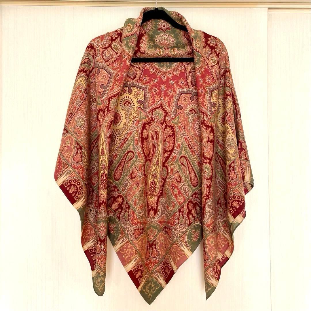 ETRO エトロ　ペイズリー柄 　大判　ストール　ショール