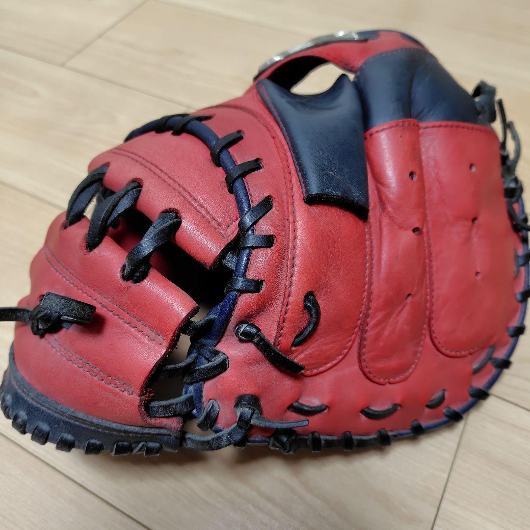 ハタケヤマキャッチャーミット 軟式用PBO-288 赤/黒