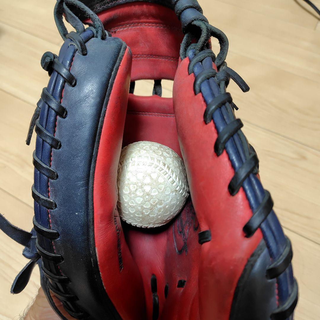 ハタケヤマキャッチャーミット 軟式用PBO-288 赤/黒