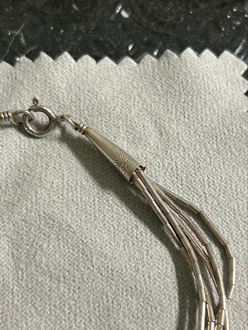 インディアンジュエリー　ブレスレット　シルバー９２５　ターコイズ　ナバホ　系