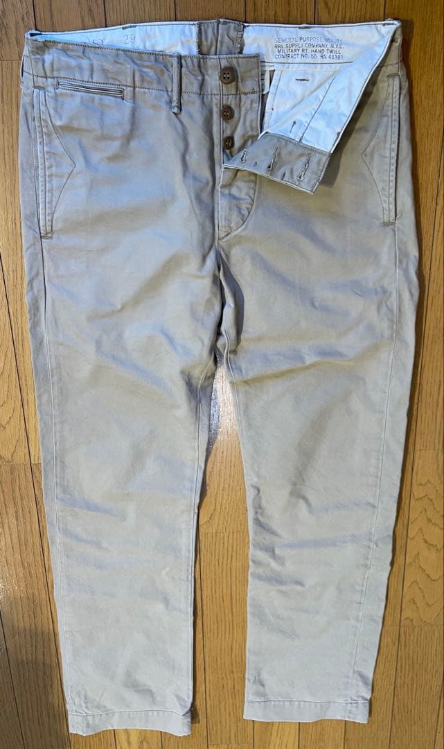 美品 RRL Supply Company オフィサーズチノパン 29×30