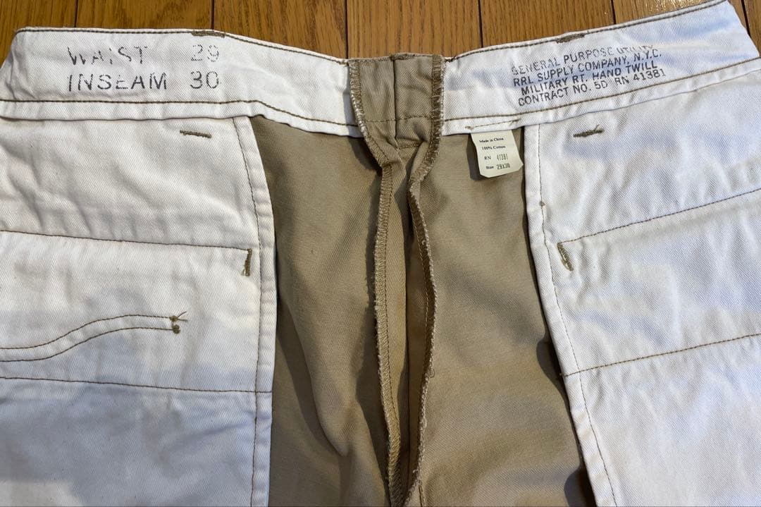 美品 RRL Supply Company オフィサーズチノパン 29×30