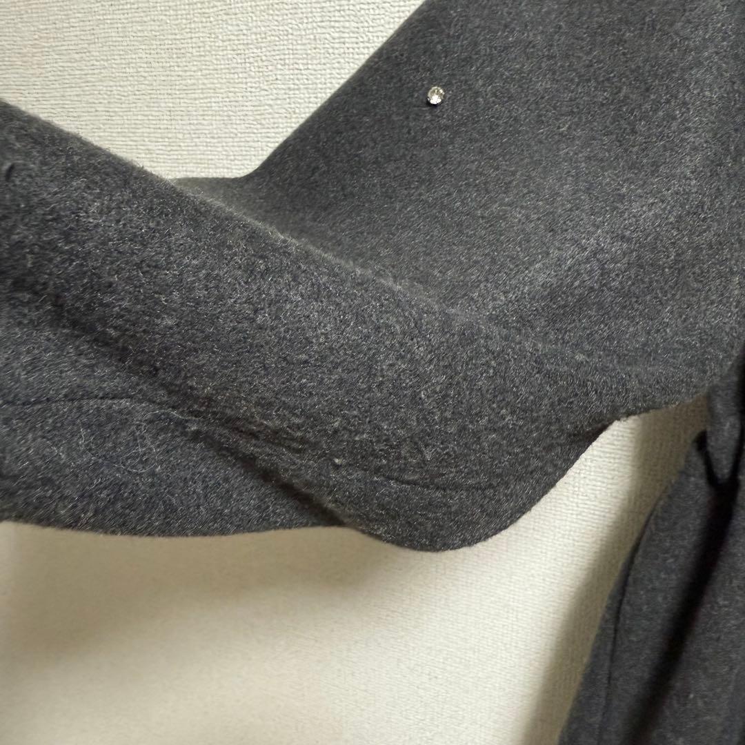 ナイスクラップ ♡ フードフェイクファービジューミドルコート