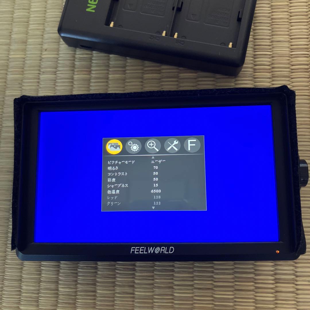 FEELWORLD FW568 バッテリー 付き