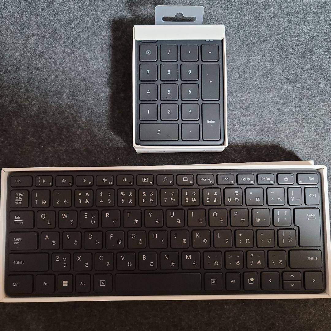 マイクロソフト　デザイナーコンパクトキーボード（日本語配列）＋ナンバーパッド