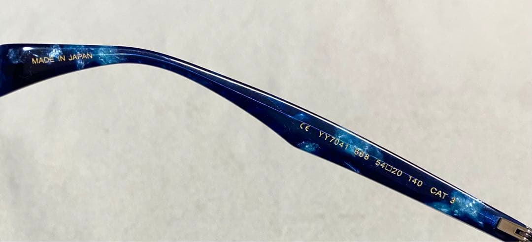 新品　Yohji Yamamoto ヨウジヤマモト　メガネ　サングラス　マーブル