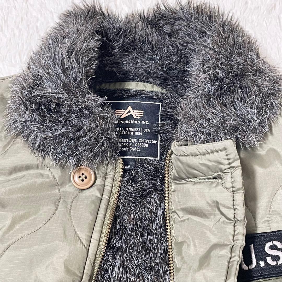 美品✨アルファインダストリーズ ミリタリージャケット キルティングジャケット