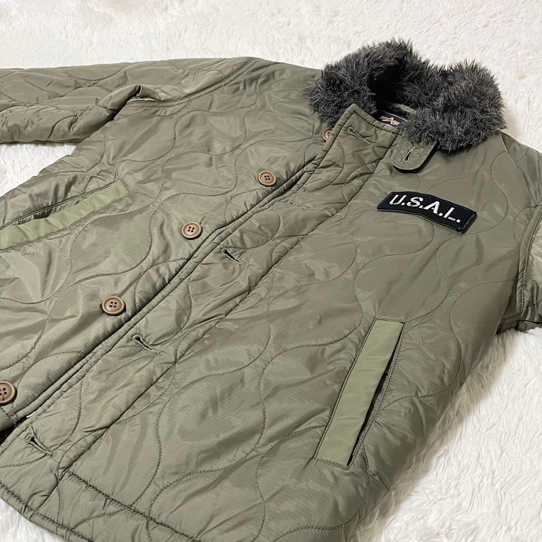 美品✨アルファインダストリーズ ミリタリージャケット キルティングジャケット