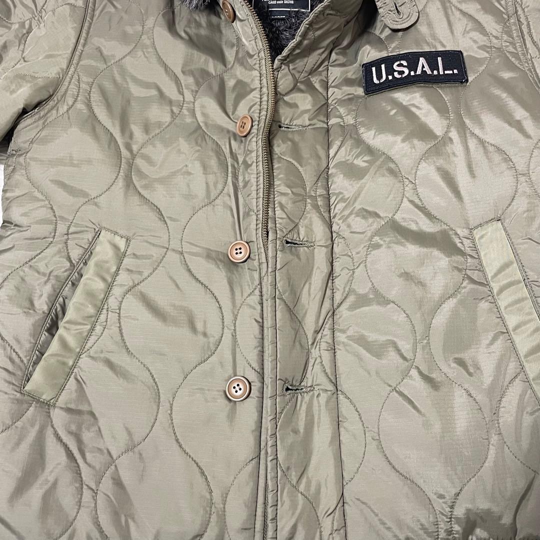 美品✨アルファインダストリーズ ミリタリージャケット キルティングジャケット