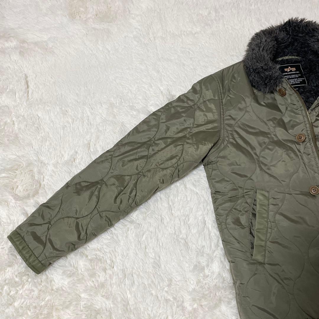 美品✨アルファインダストリーズ ミリタリージャケット キルティングジャケット