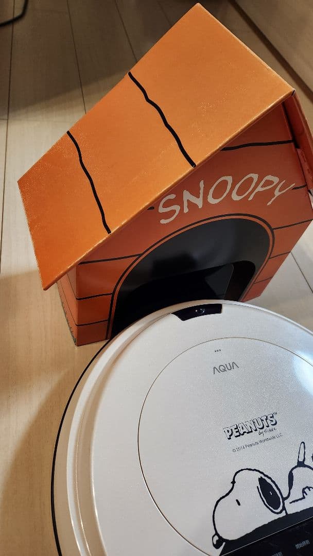AQUA PEANUTS スヌーピー ロボットクリーナー 掃除機 ドックハウス付
