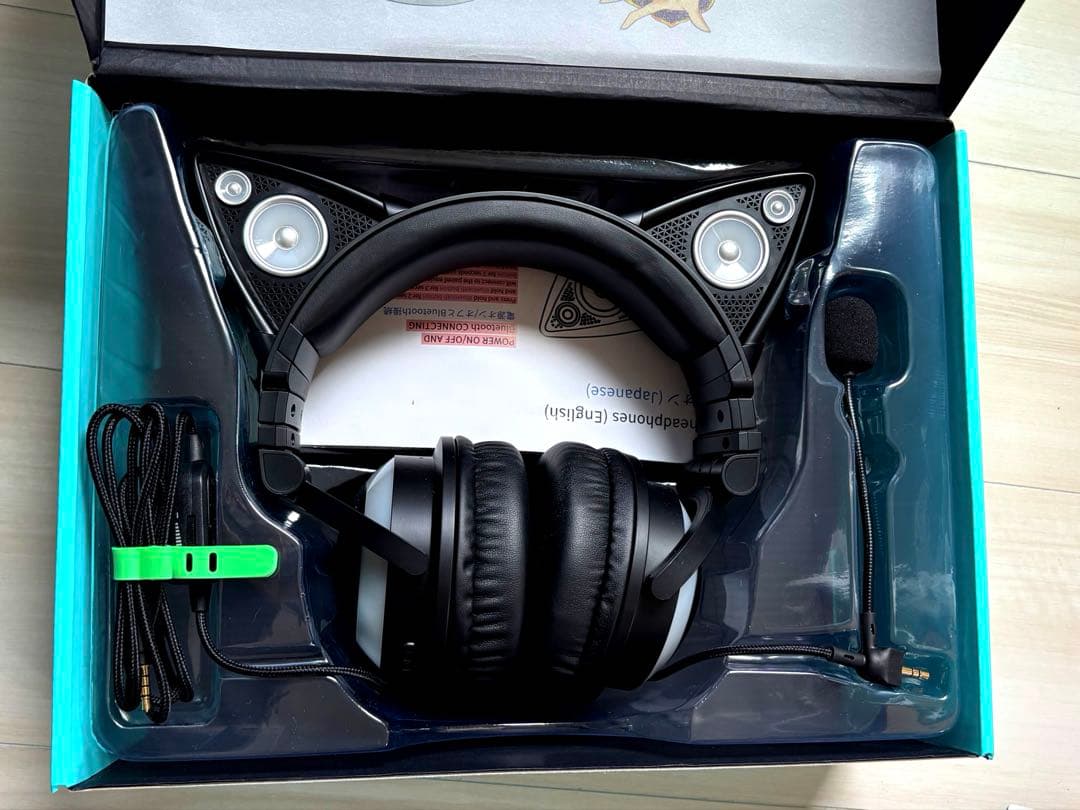 猫耳ヘッドフォン LEDライト付き