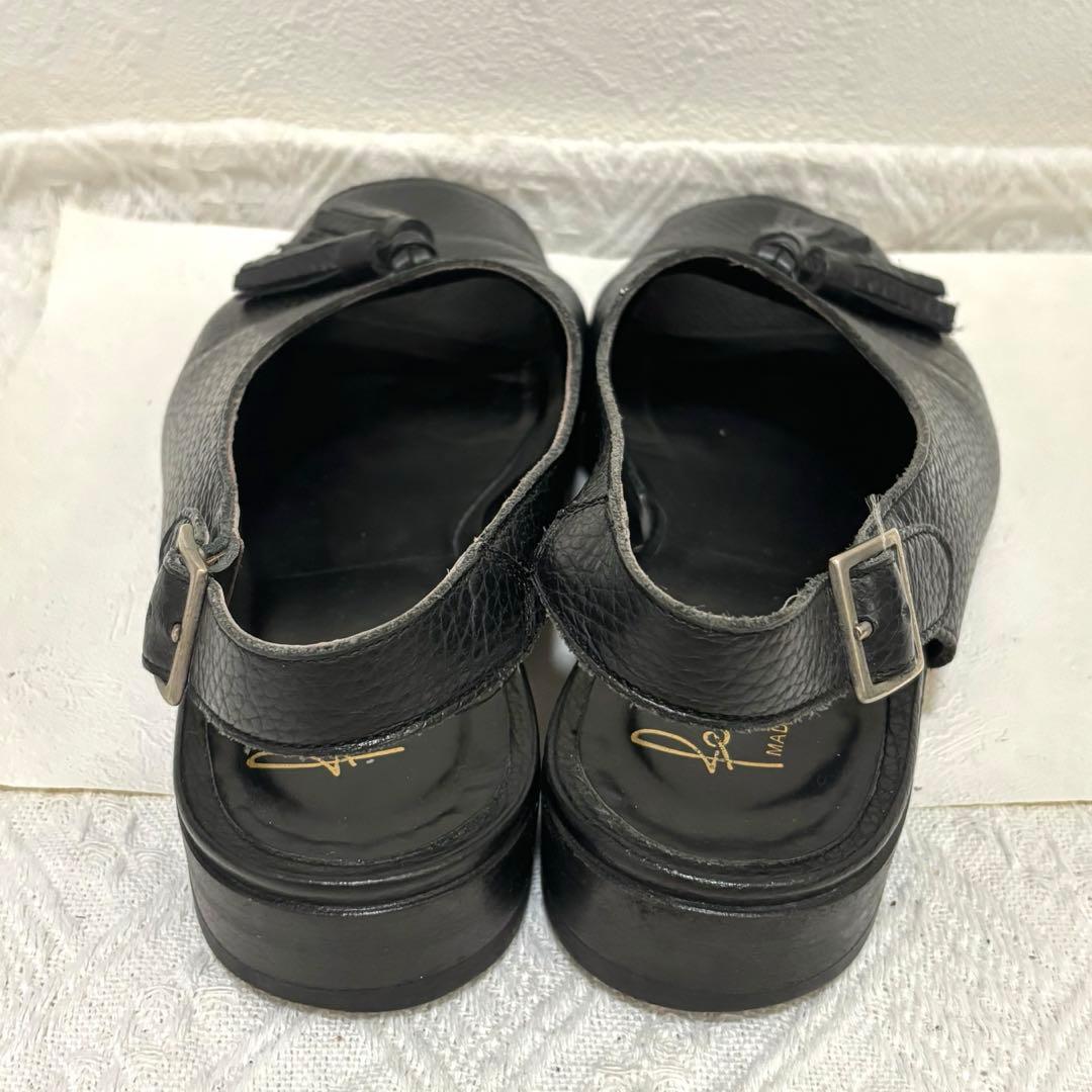 FERRANTE (フェランテ) タッセル レザーサンダル 革靴イタリア製　5