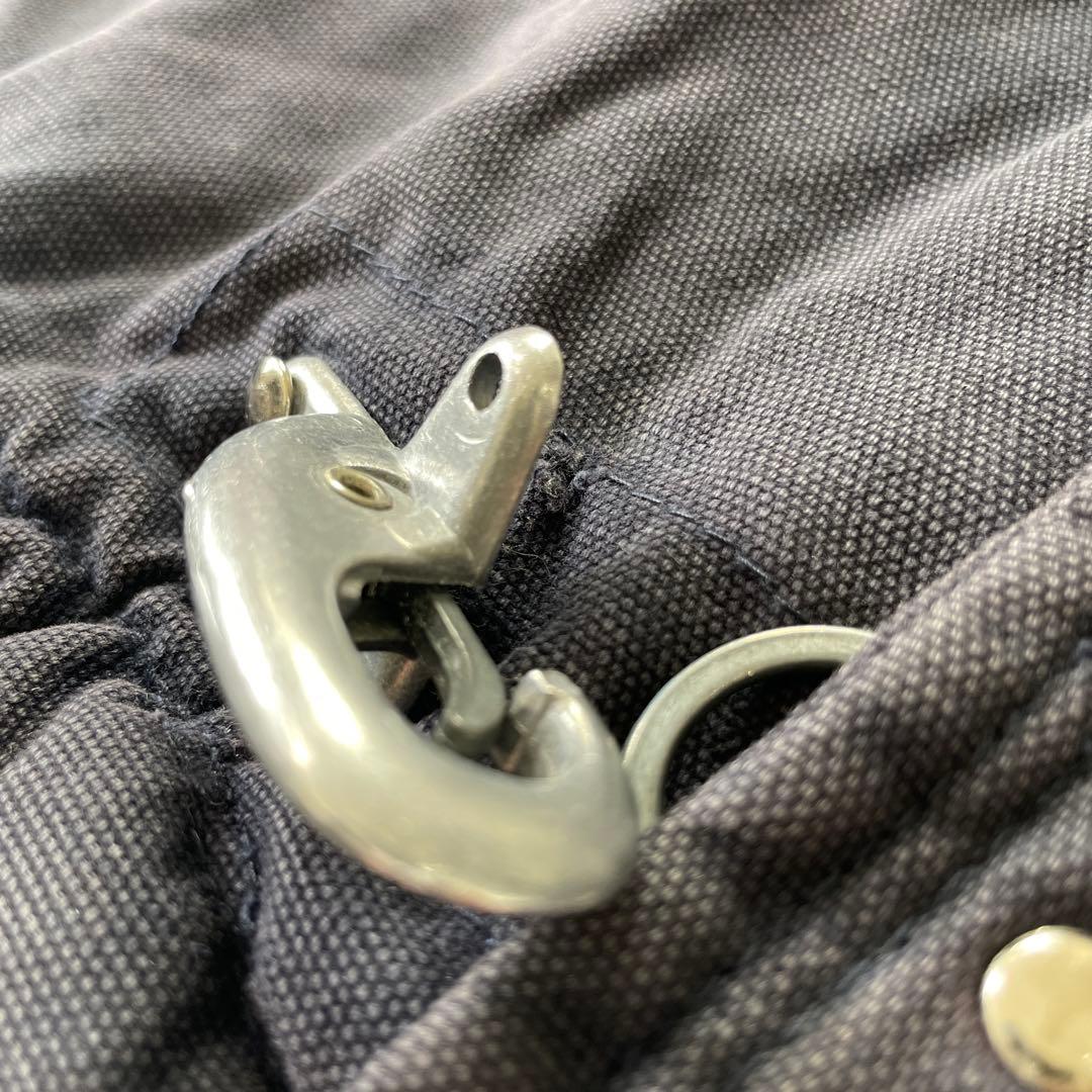 90's ヴィンテージ ダック ファイヤーマンジャケット 短丈 茄子紺 L