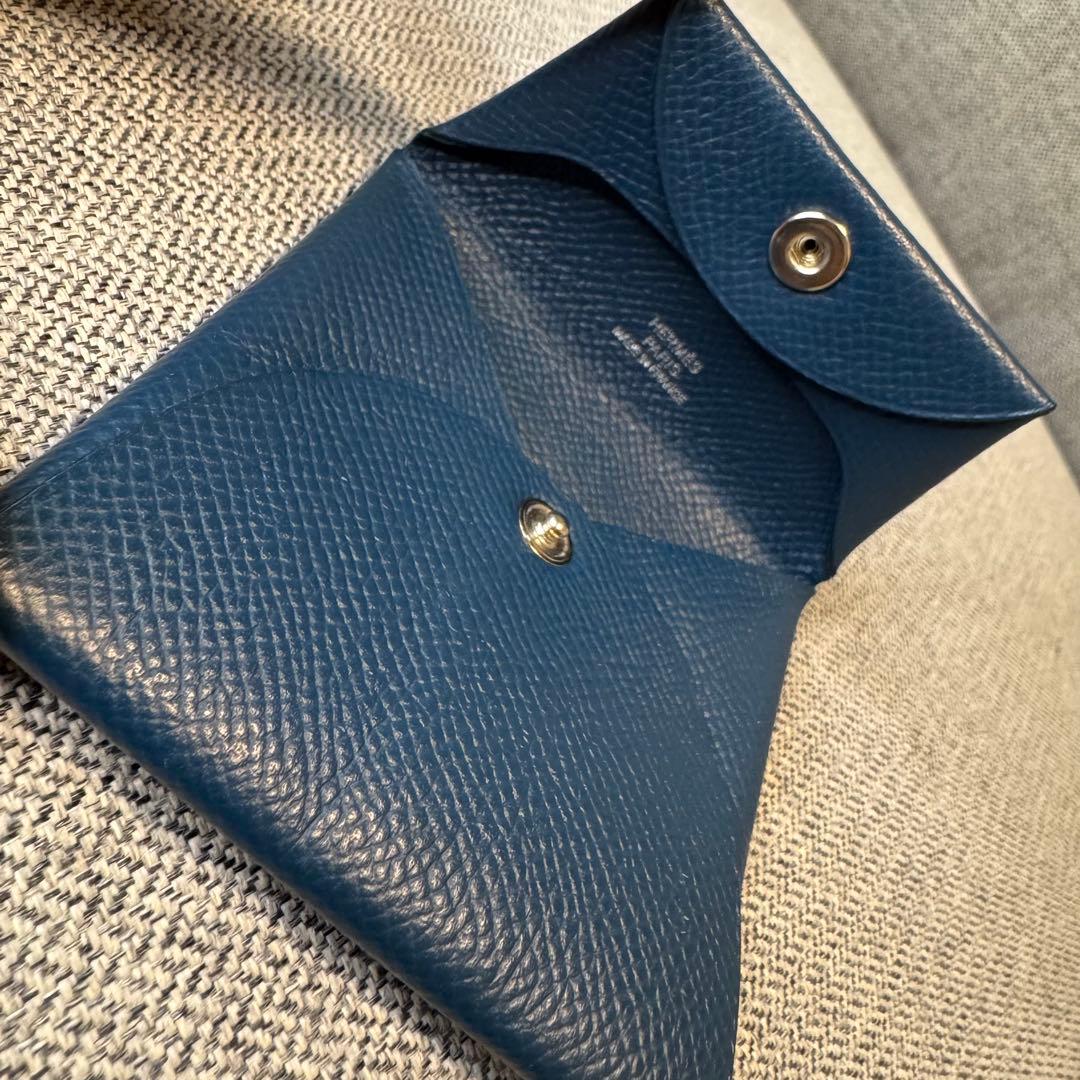 HERMES エルメス バスティア ケース ブルーインディゴ