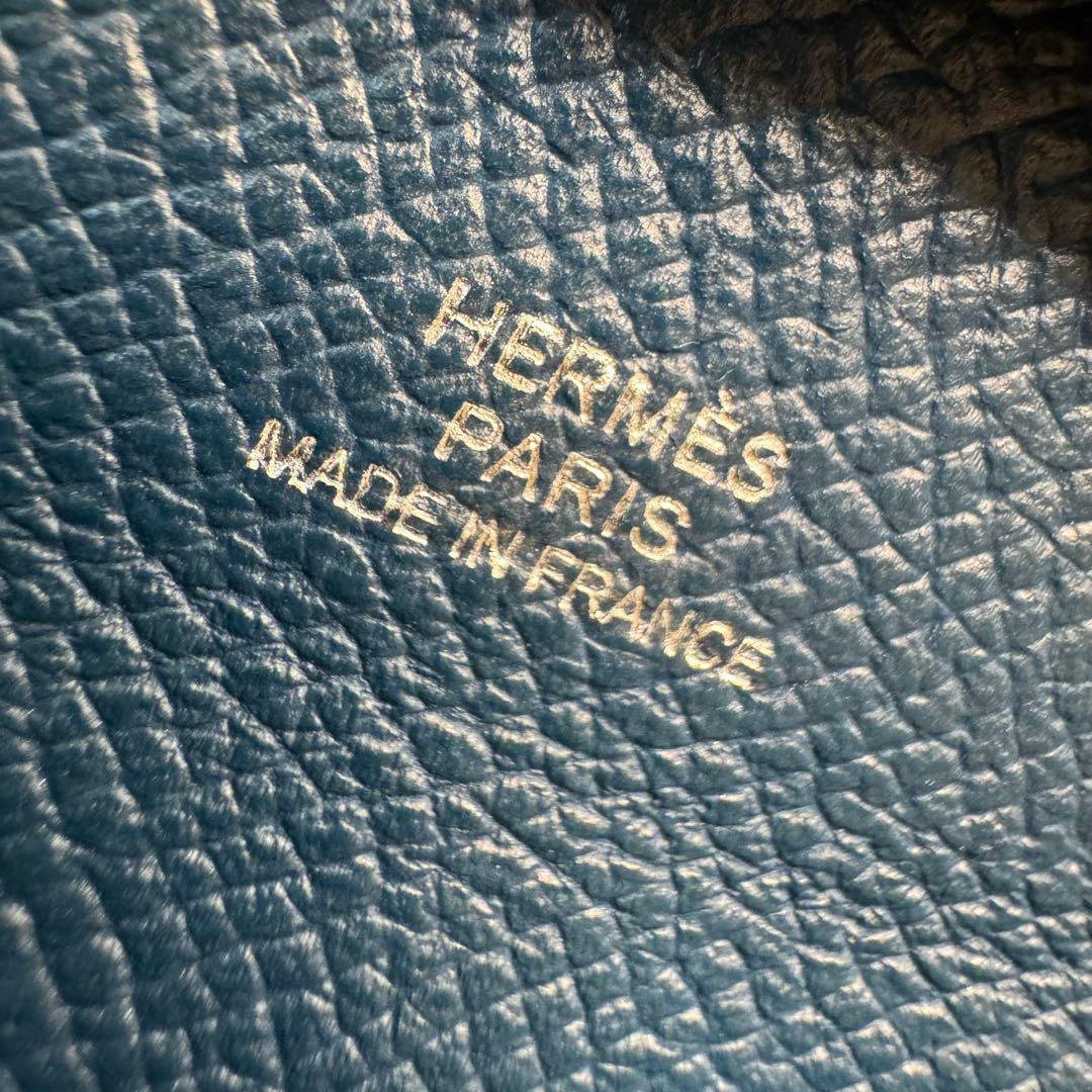 HERMES エルメス バスティア ケース ブルーインディゴ