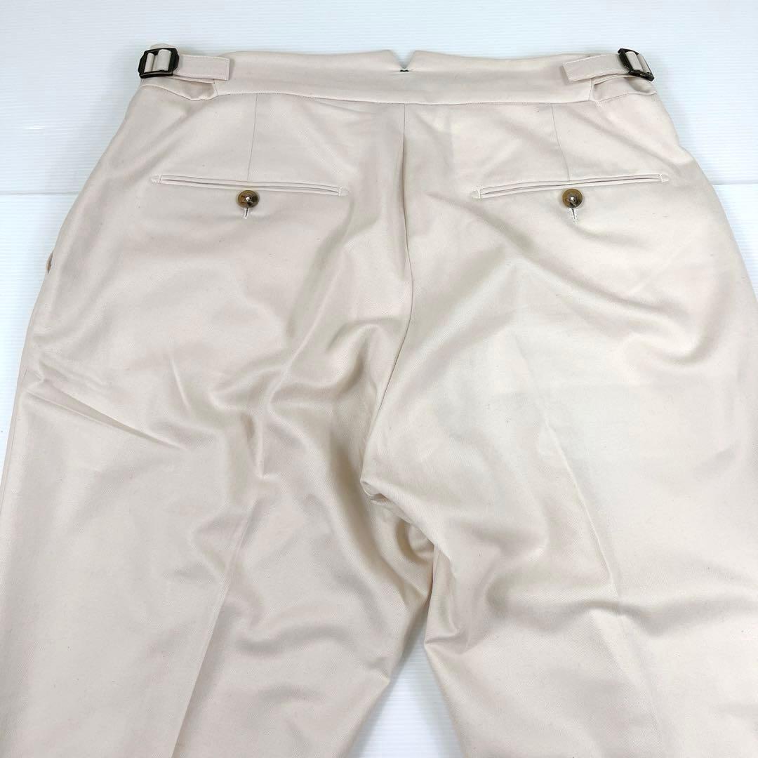 ベルウィッチ　カノニコ　2プリーツ　 サイドアジャスター スラックス　46