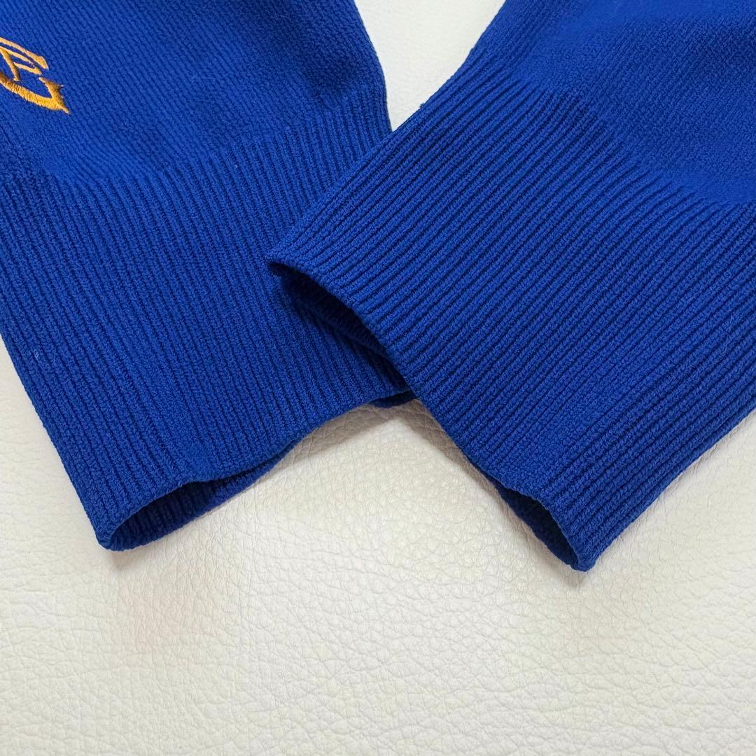 パーリーゲイツ　長袖トップス　ストレッチ　クルーネック　リブニット　伸縮