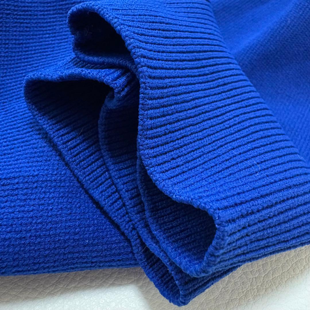 パーリーゲイツ　長袖トップス　ストレッチ　クルーネック　リブニット　伸縮