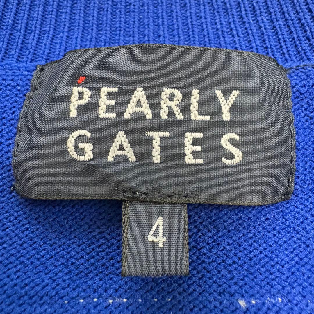 パーリーゲイツ　長袖トップス　ストレッチ　クルーネック　リブニット　伸縮