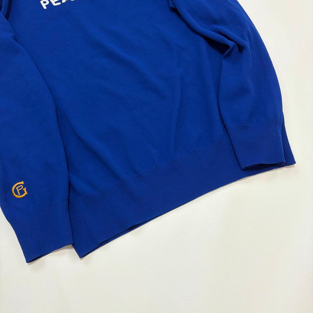 パーリーゲイツ　長袖トップス　ストレッチ　クルーネック　リブニット　伸縮